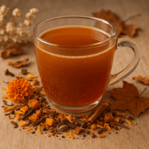 Caramel Pumpkin Spice Herbal Tea Blend