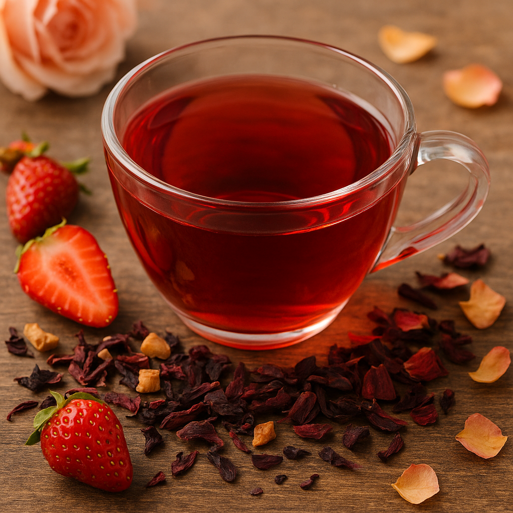 Strawberry Vanilla Herbal Tea Blend